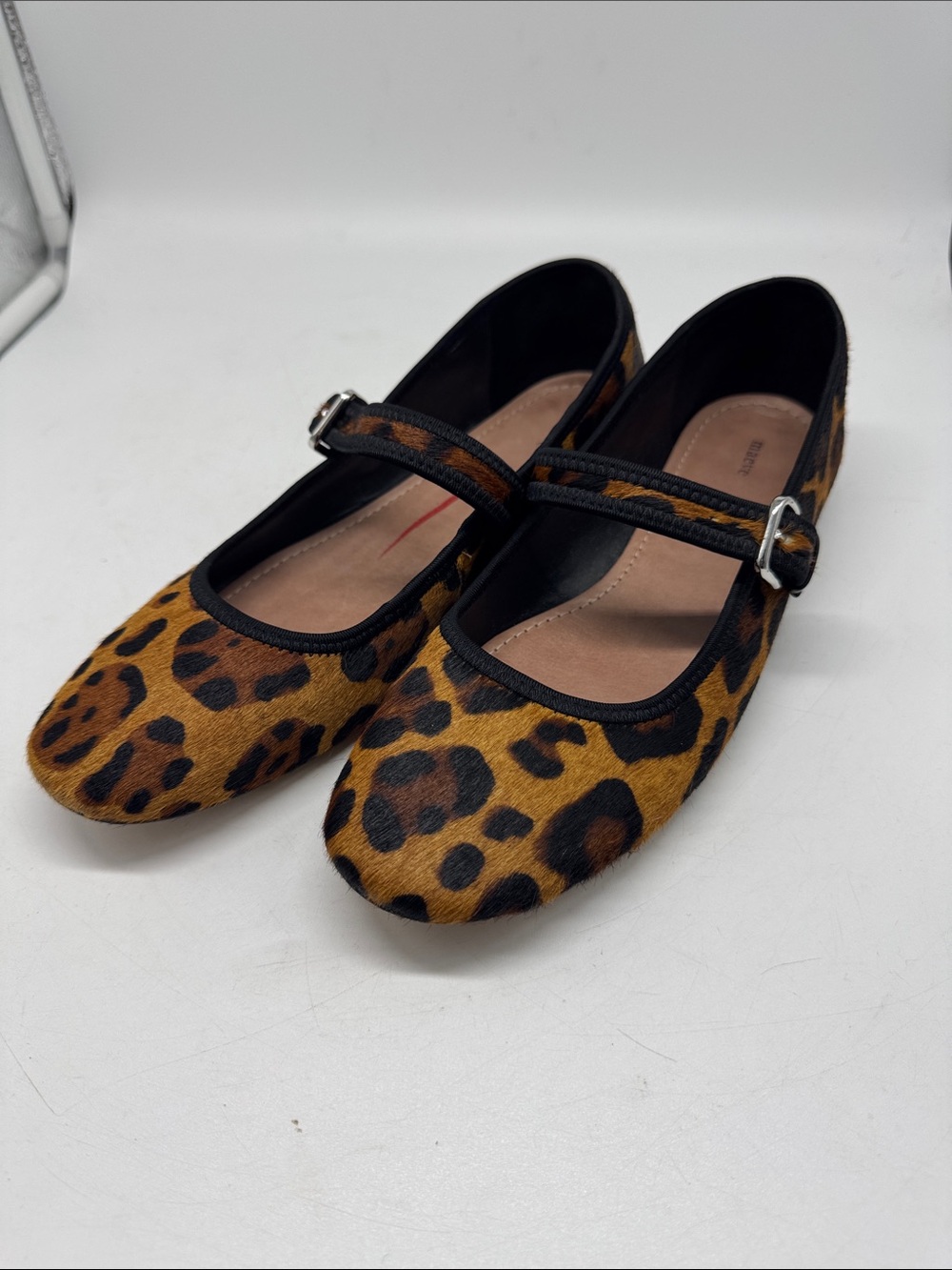 Anthropologie Maeve Leopard Mary Jane Flats Size 40 - Picture 2 of 13